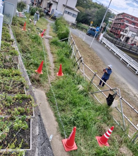 【HRG】鍛冶橋口の緑化設計の現地確認